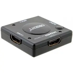 ORIENT HDMI Mini Switch HS0301L+, 3->1, HDMI 1.3b, HDTV1080p/1080i/720p, HDCP1.2, питание от HDMI, черный пл.корпус (29798)