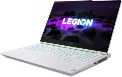 Ноутбук Lenovo Legion 5 15ITH6H Core i5 11400H 16Gb SSD1Tb NVIDIA GeForce RTX 3060 6Gb 15.6" IPS FHD (1920x1080) Windows 10 Home white WiFi BT Cam