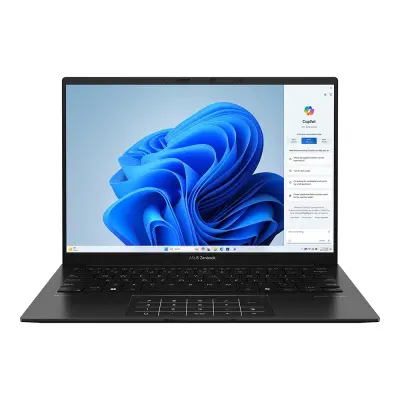 Ноутбук Asus Zenbook 14 UM3406GA-QD118 Ryzen AI 5 430 16Gb SSD1Tb AMD Radeon Graphics 14" OLED WUXGA (1920x1200) без ОС black WiFi BT Cam Bag (90NB17R1-M006D0)