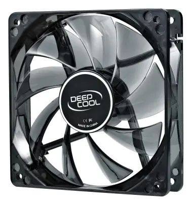 Вентилятор для корпуса Deepcool Wind Blade 120 LED 120х120x25 черный 3-pin 4-pin (Molex) 26дБ (DP-FLED-WB120) Ret