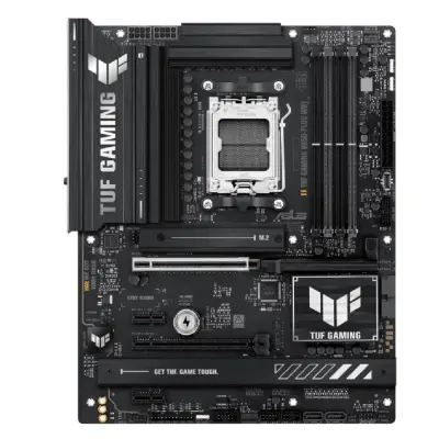 ASUS TUF GAMING B850-PLUS WIFI (Socket AM5, ATX, 4xDDR5(256GB), DP/HDMI, 1xPCIe 5.0x16/1xPCIe 4.0x16/2xPCIe 4.0x1, 1xLAN (2.5GbE), Wi-Fi 7, 4xSATA 6Gb/s, 3xM.2, 1xType-C, 7xUSB 3.2, 2xUSB 2.0)