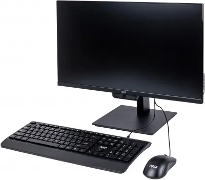 Моноблок Hiper V28 23.8" Full HD i5 12400 (2.5) 16Gb SSD512Gb UHDG 730 Linux Astra GbitEth WiFi BT 120W клавиатура мышь Cam черный 1920x1080