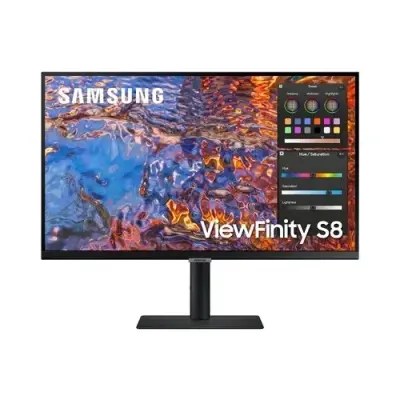 LCD Samsung 27" S27B800PXI черный {IPS 3840x2160 60Hz 1ms 400cd(350cd) 16:9 178/178 1000:1 10bit(8bit+FRC) RJ45 3xUSB3.0 USB-C HDMI2.0 DisplayPort1.4 HAS Pivot}