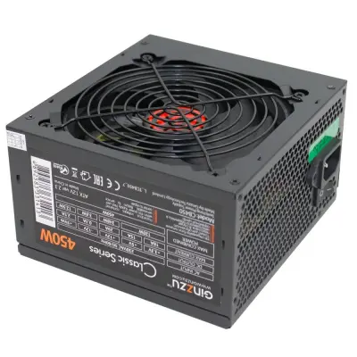 Ginzzu CB450 12CM black,24+4p,PCI-E, 3*SATA, 2*IDE,оплетка MB, кабель питания