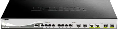 Коммутатор D-Link DXS-1210-12TC 8x10G 2SFP+ настраиваемый