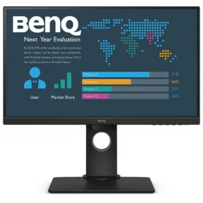 LCD BenQ 23.8" BL2480T черный [9H.LHFLA.TBE]{IPS 1920x1080 16:9  HAS Pivot 1000:1 250cd 178/178  D-Sub HDMI DisplayPort регулируемая подставка}