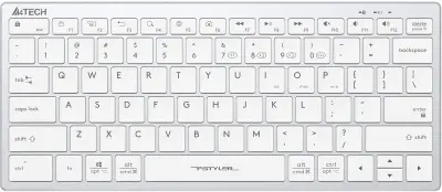 Клавиатура A4Tech Fstyler FBX51C белый USB беспроводная BT/Radio slim Multimedia для ноутбука (FBX51C WHITE)