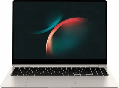 Ноутбук Samsung Galaxy Book 3 Pro 360 NP960 Core i7 1360P 16Gb SSD1Tb Intel Iris Xe graphics 16" AMOLED Touch 3K (2880x1800) Windows 11 Home Multi Language 64 beige WiFi BT Cam (NP960QFG-KB1US)