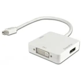 ORIENT Кабель-адаптер C305, Mini DisplayPort M -> HDMI/ DVI-I/ DisplayPort, длина 0.2 метра, белый (30305)
