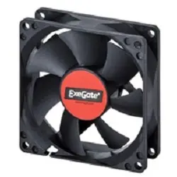 Exegate EX283392RUS Вентилятор ExeGate E12025H4P-PWM, 120x120x25 мм, гидродинамический, 4pin, PWM, 24dBA (без  креплений)